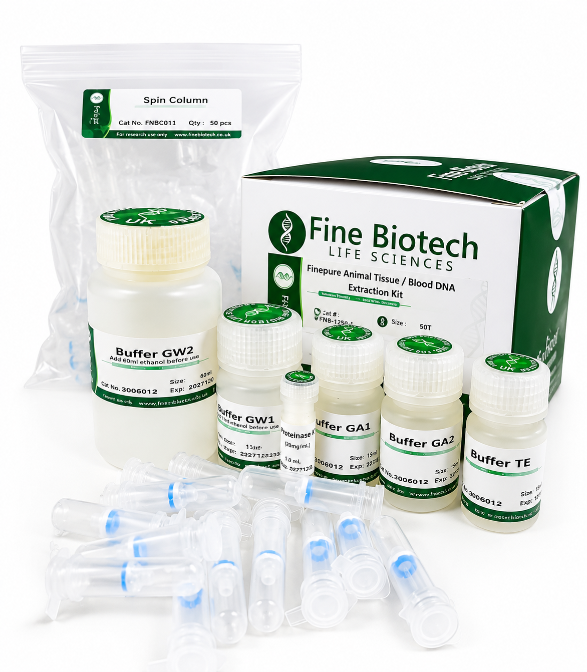 FinePure Animal Tissue/Cell/Blood DNA Extraction Kit FnB-1250